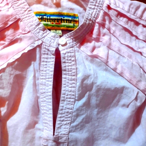 Vintage 2007 Libertine Cotton Blouse, Pleated Rose Logo, Exquisite Details! - Picture 6 of 11